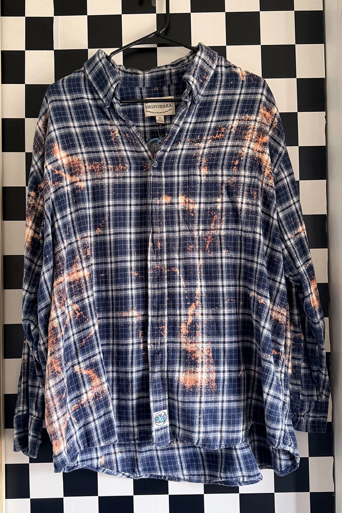 Moto Skeleton Beer Can Flannel