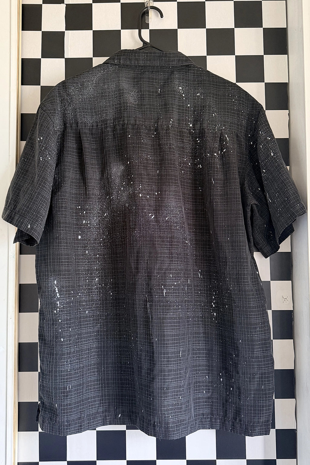 Skeleton Rose Hand Button-Up