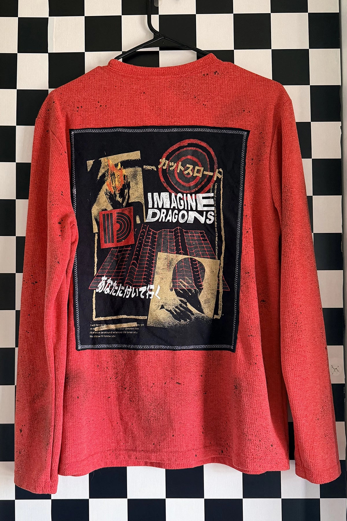 Imagine Dragons Red Waffle-Knit Tee