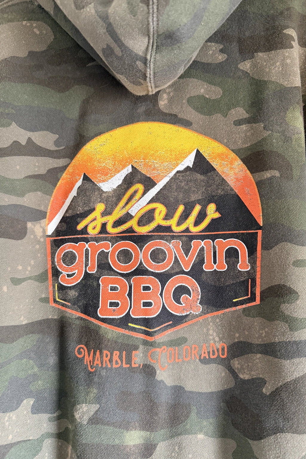 Camo Sunrise Hoodie, Slow Groovin’ Edition