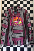 “Happy Camper” Woven Baja Hoodie