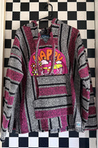 “Happy Camper” Woven Baja Hoodie