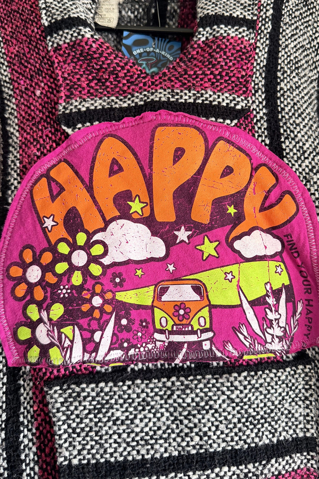 “Happy Camper” Woven Baja Hoodie