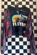 Atari Player T-shirt Flannel Mashup