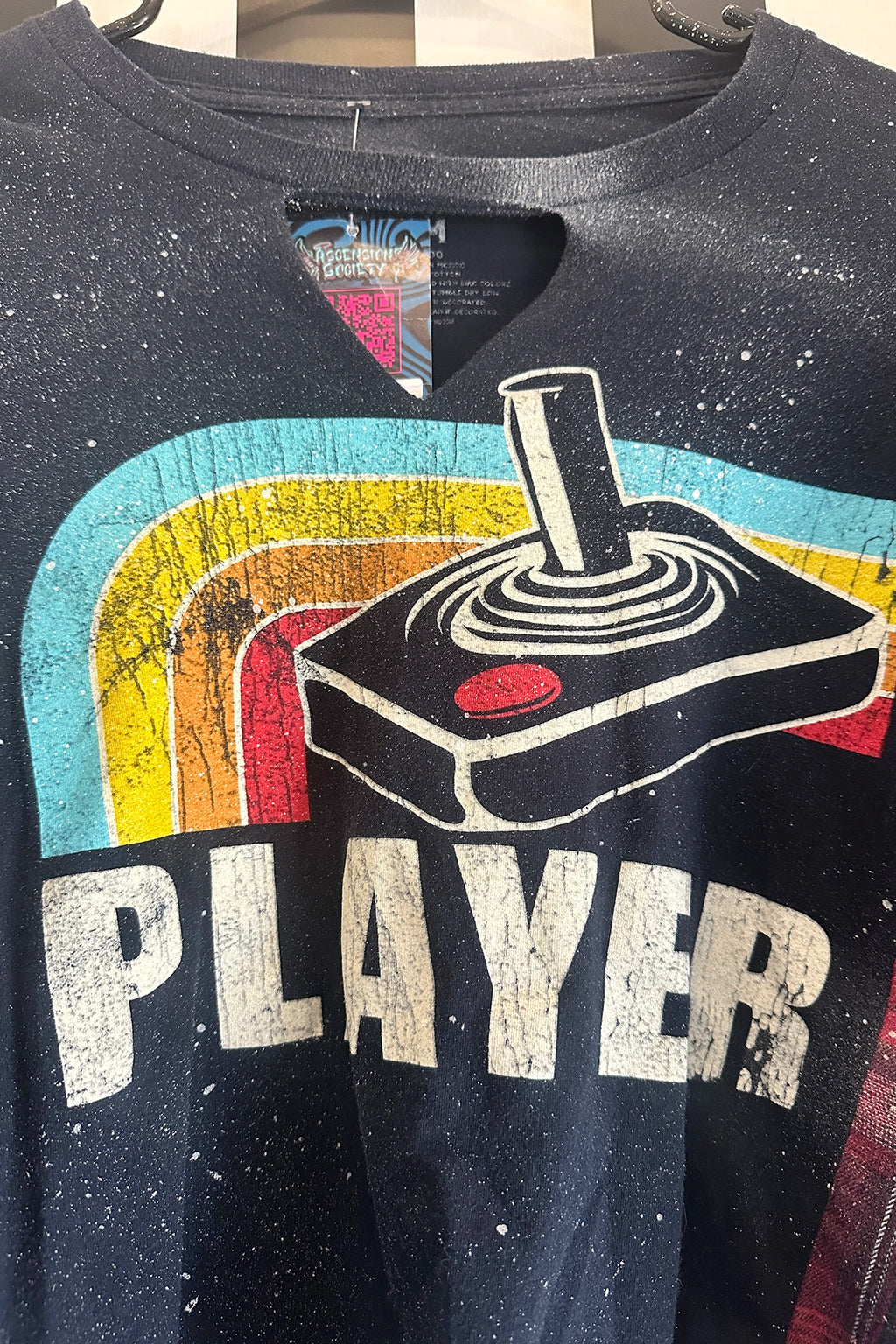 Atari Player T-shirt Flannel Mashup
