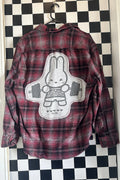 Weightlifting Bunny Flannel